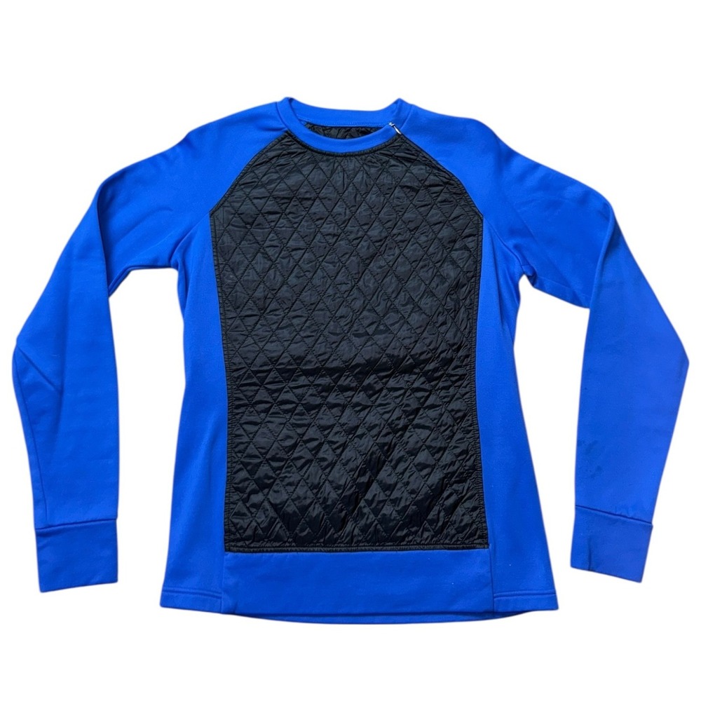 Title Nine Women's Quilted Zip Pullover Crewneck Sweatshirt‎ Size M 520912